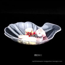 Plastic Disk Disposable Saucer Cowry Shaped Dish